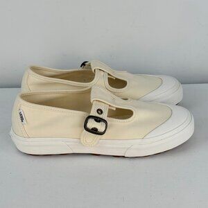 Men's 7, Women's 8.5 - VANS Style 93 Classic White Mary Jane Canvas Shoes